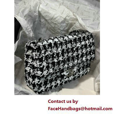 chanel Sequins Black  &  White Small Flap Bag AS4418 2025